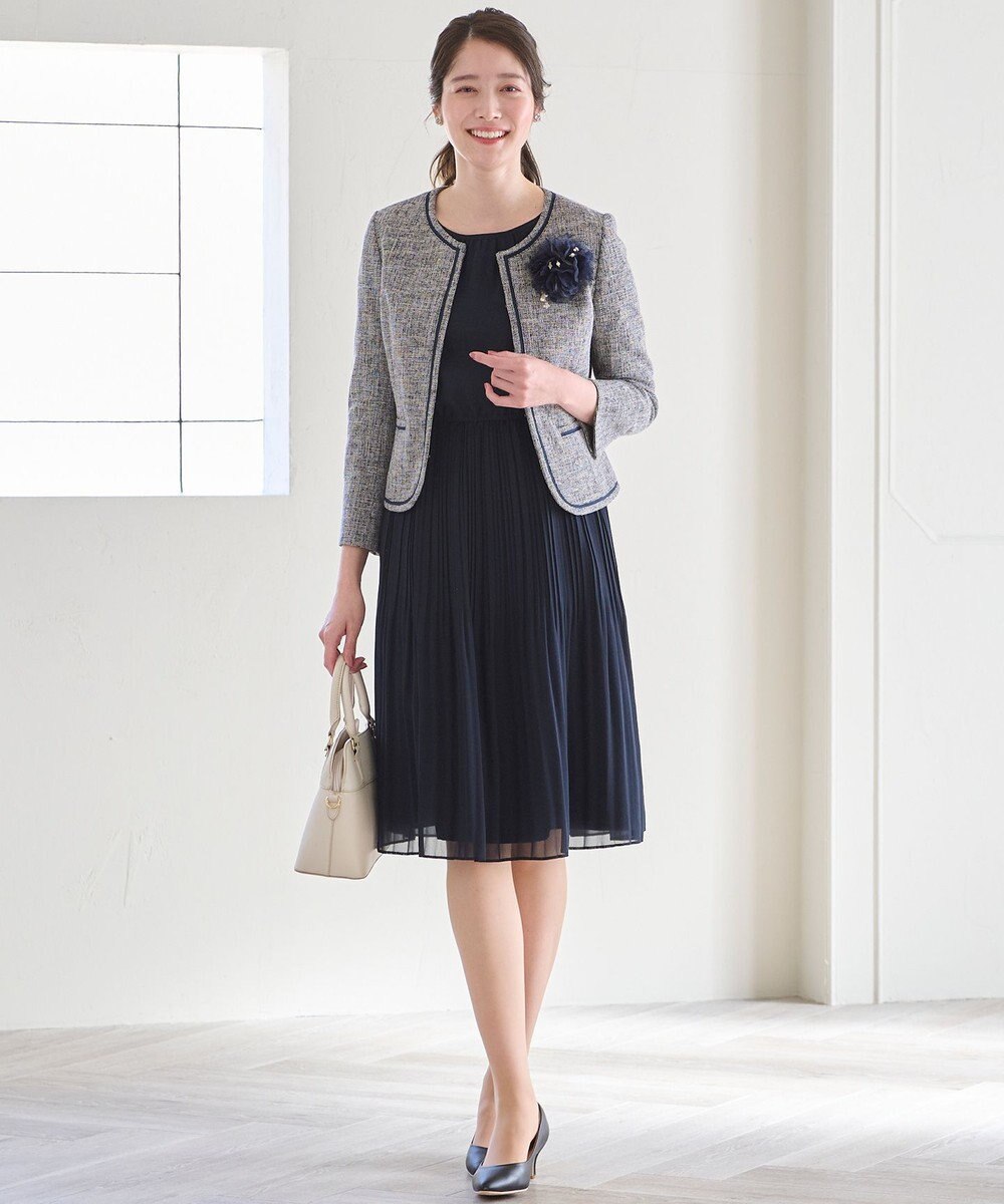 ANY SIS 【洗える】フェミニンプリーツ ワンピース 