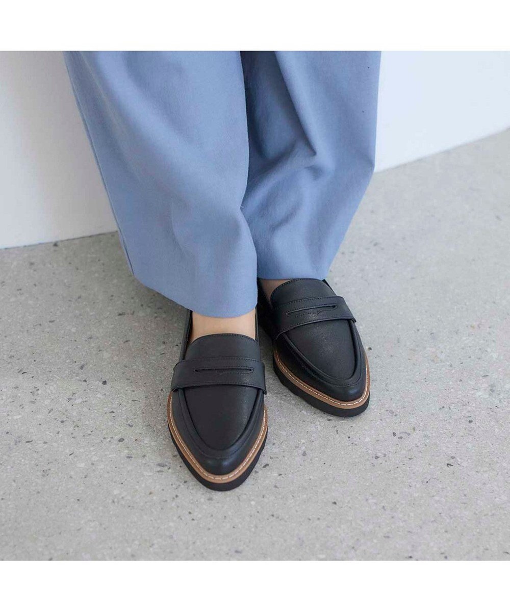 MODE ET JACOMO <carino>【レイン】ポインテッドコインローファー 