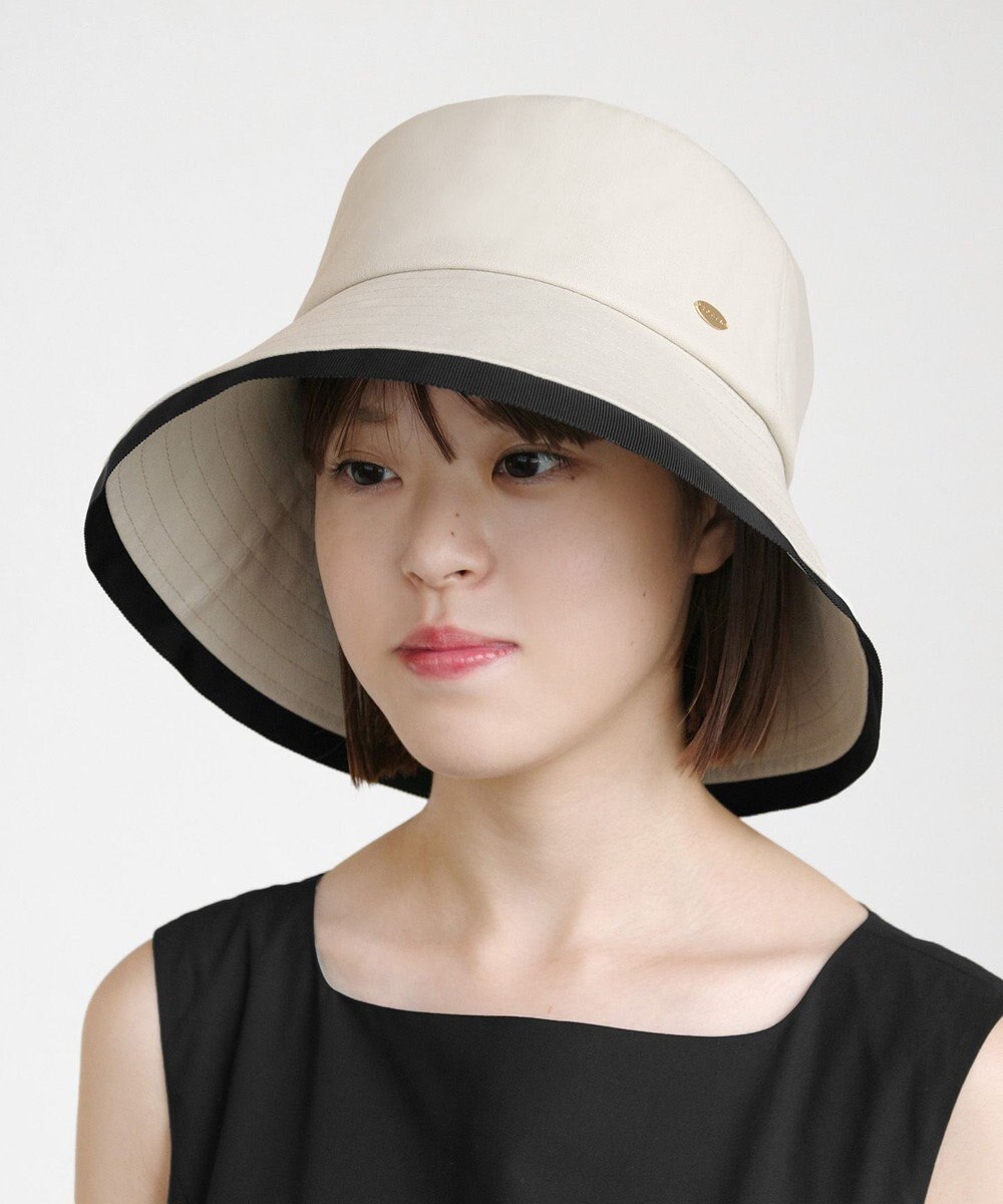 TOCCA 【サイズ調整可】TRIM RIBBON BUCKET HAT コットン バケットハット 