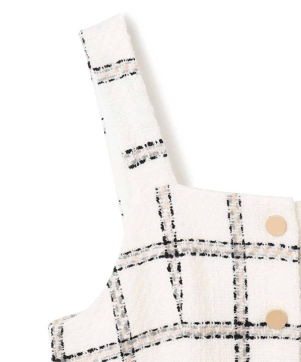 GRACE CONTINENTAL チェックツイードジャンパースカート 