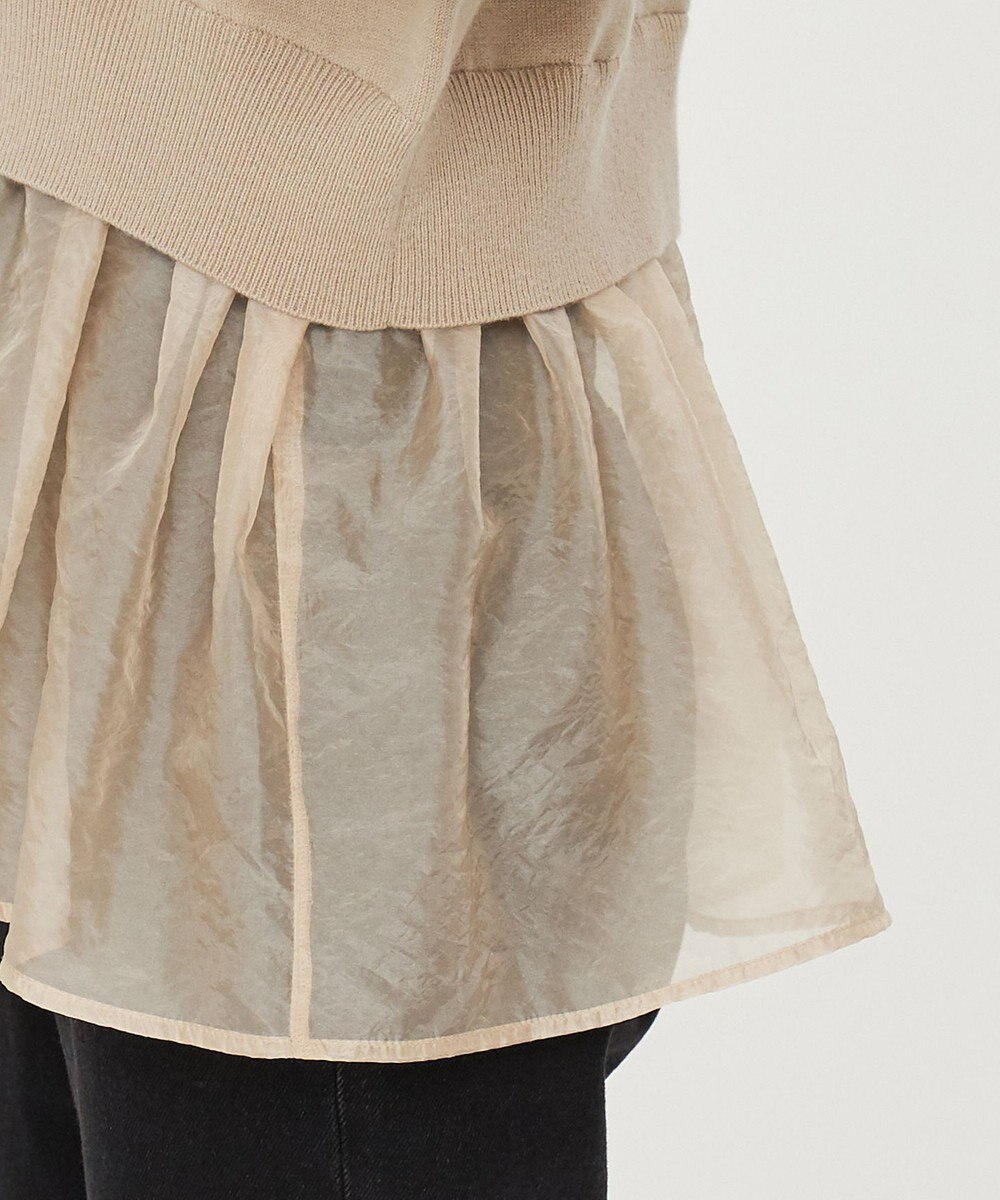 uncrave ウール ナイロン ペプラム ニット（uncrave STANDARD） 