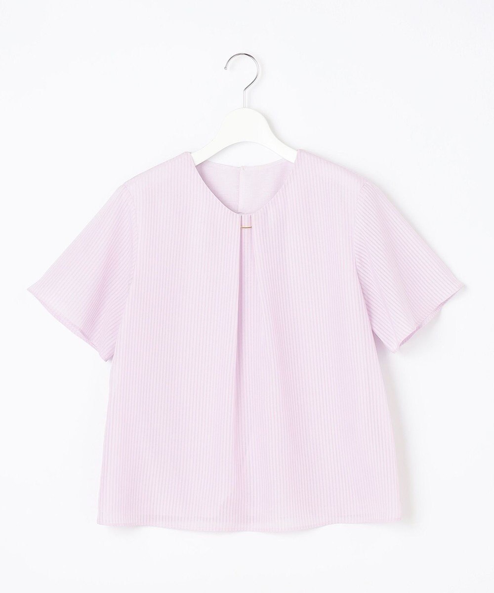 J.PRESS LADIES 【イージーケア】シアーストライプ カットソー 