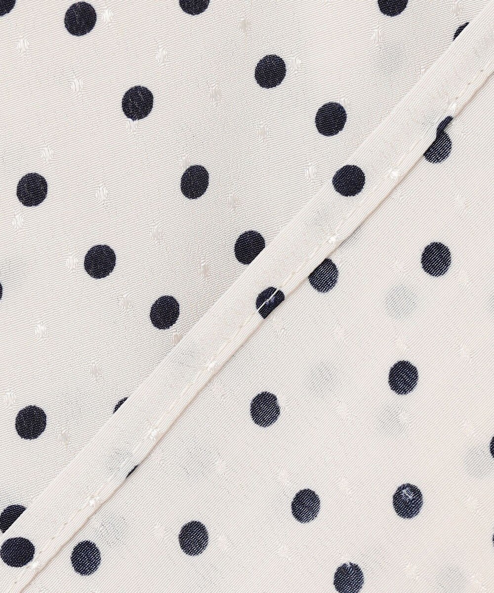 23区 【先行予約】ランダムドットプリント タックブラウス 