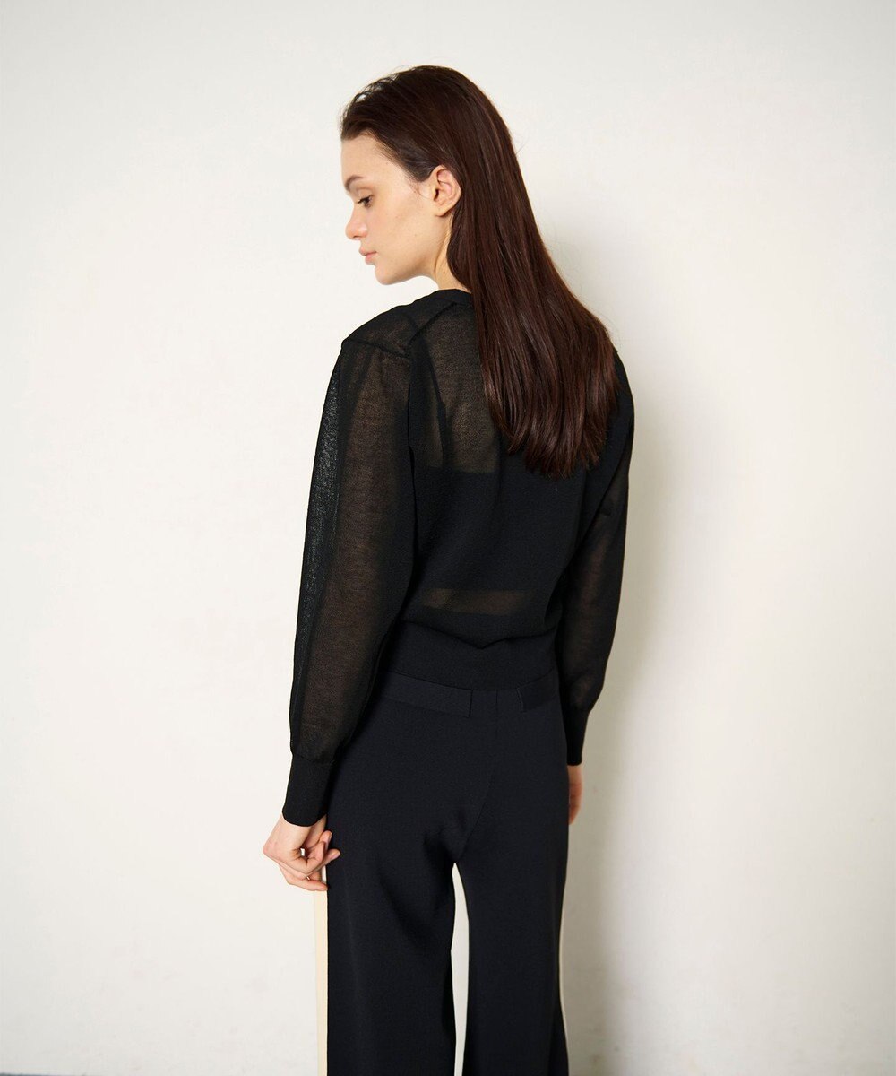 GRACE CONTINENTAL ラインVネックニットカーディガン 