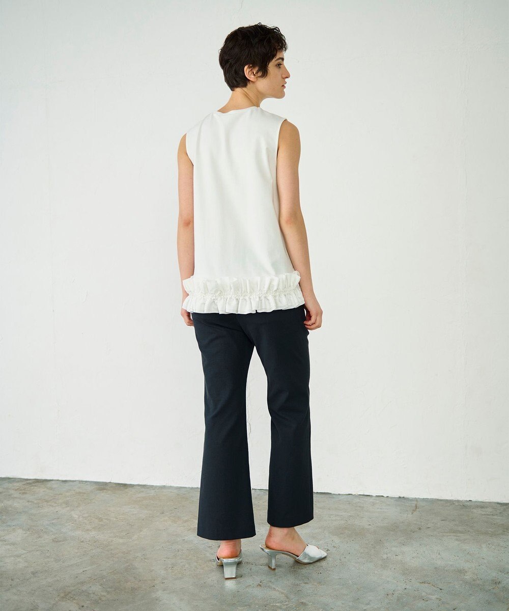 GRACE CONTINENTAL ヘムフリルカットトップ 
