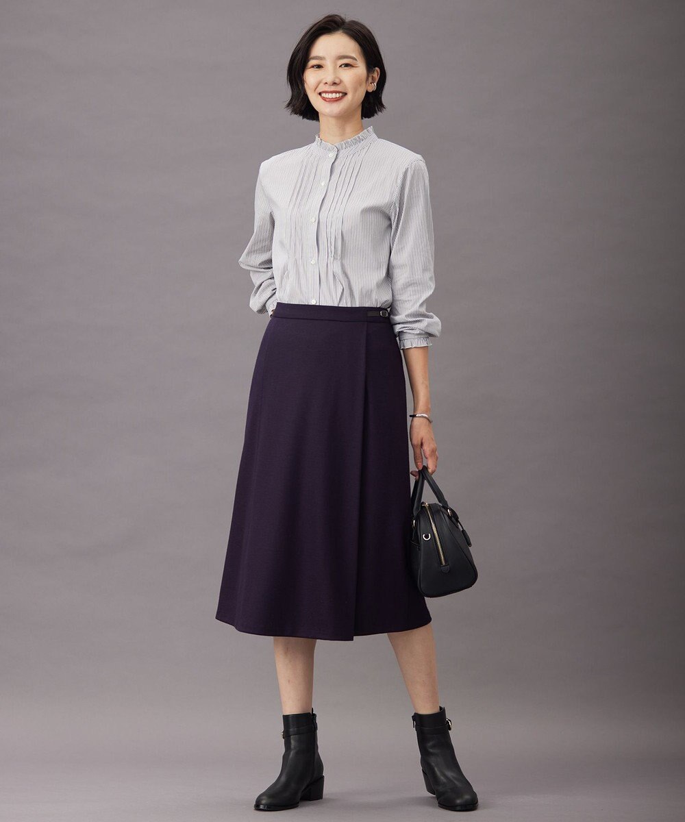 J.PRESS LADIES 【洗える】ウールスムース スカート 