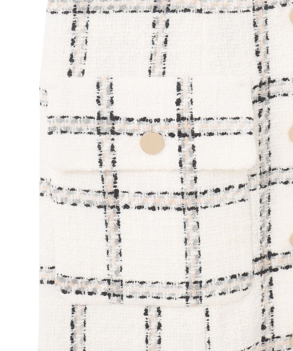 GRACE CONTINENTAL チェックツイードジャンパースカート 