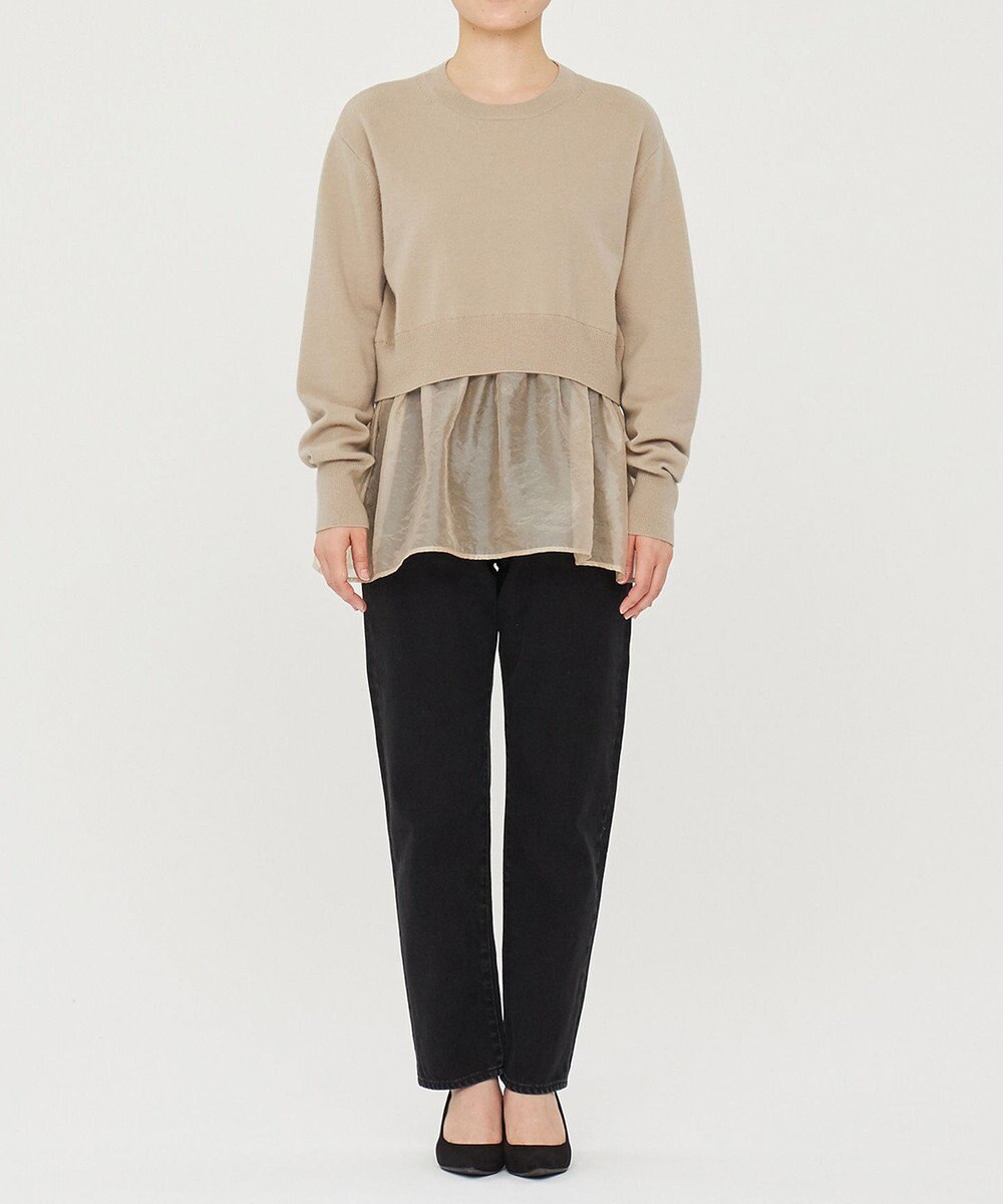 uncrave ウール ナイロン ペプラム ニット（uncrave STANDARD） 