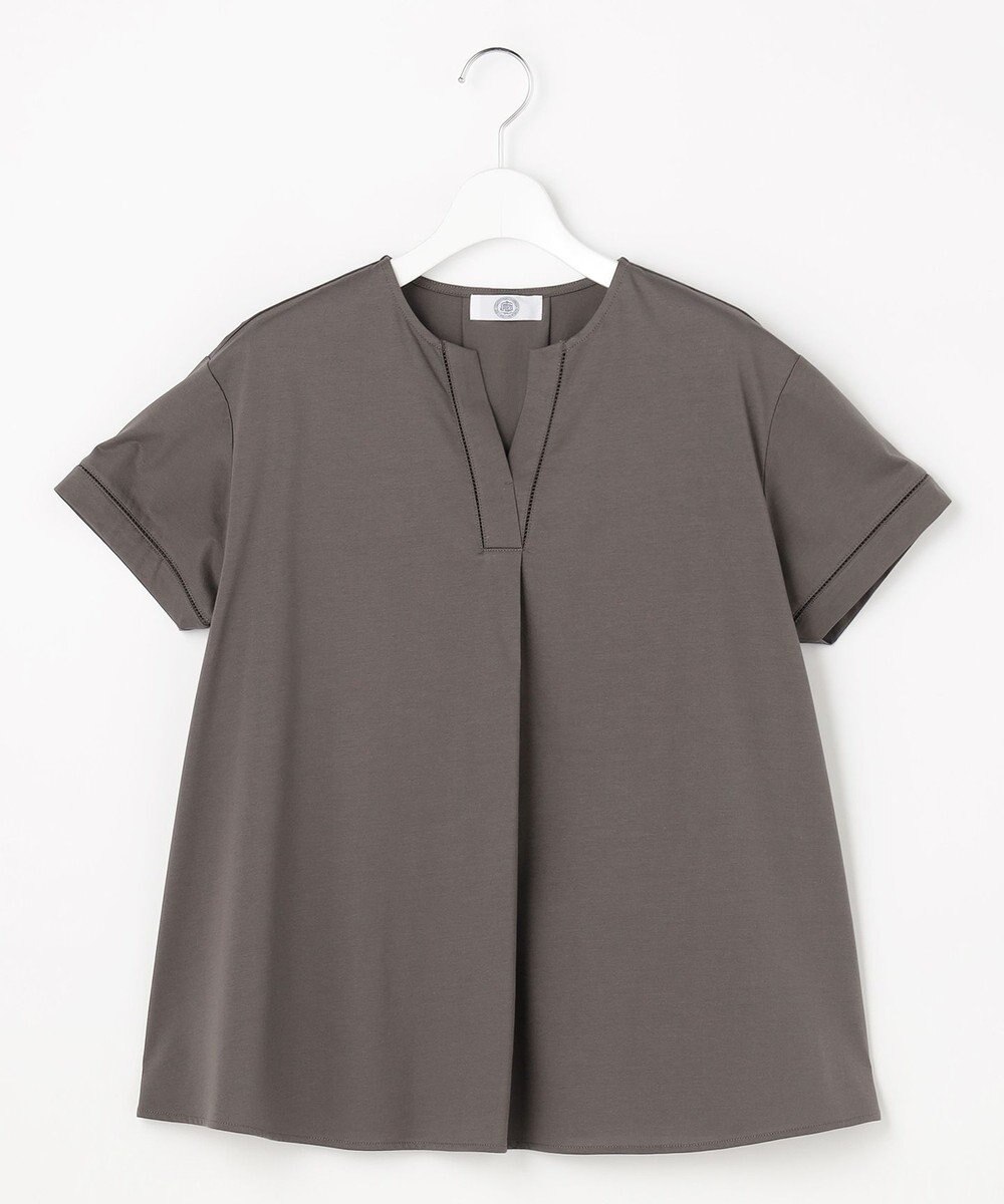 J.PRESS LADIES プレーティングジャージー チュニック丈 カットソー 