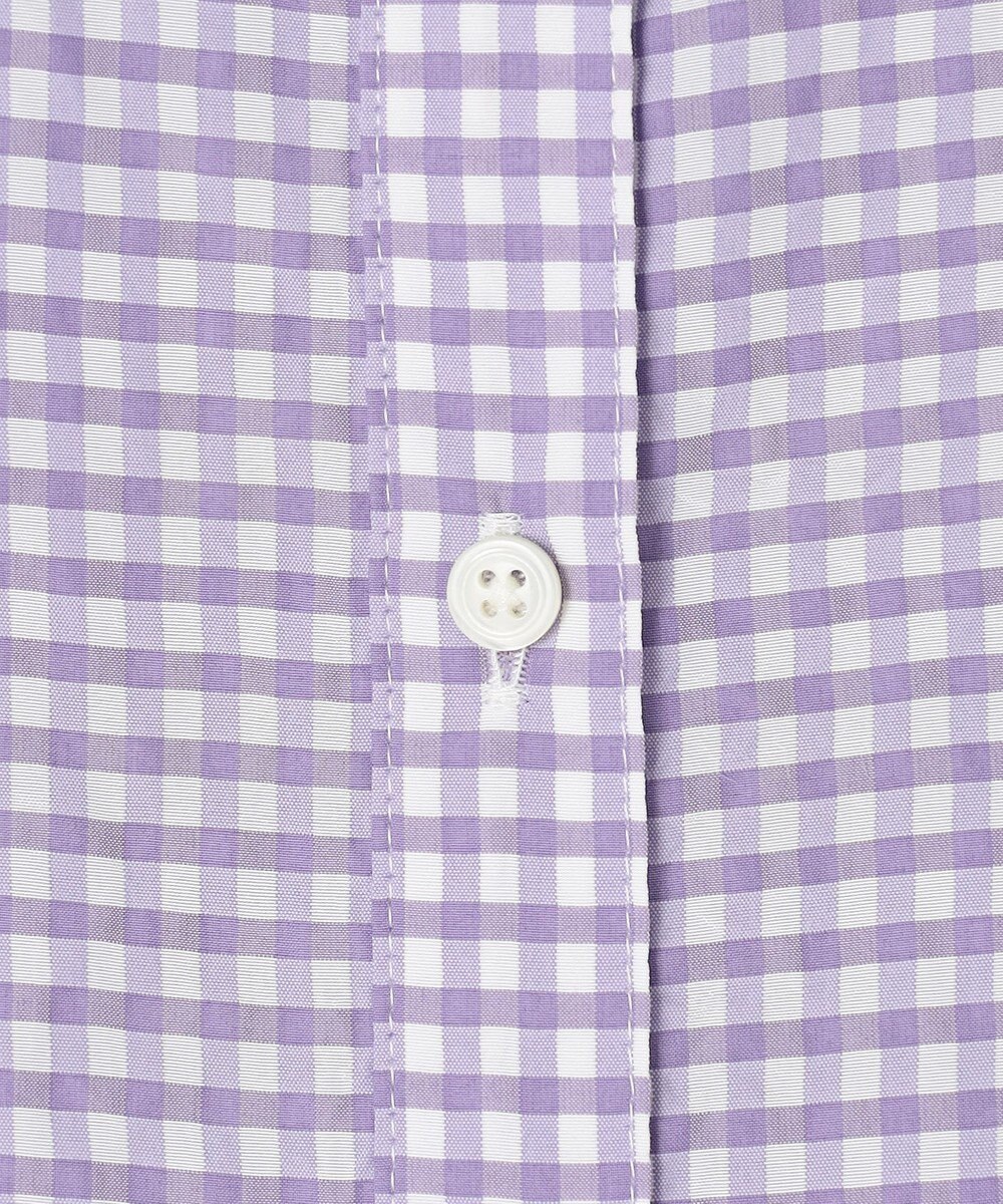 J.PRESS LADIES 【洗える】アセVisギンガム シャツ ブラウス 