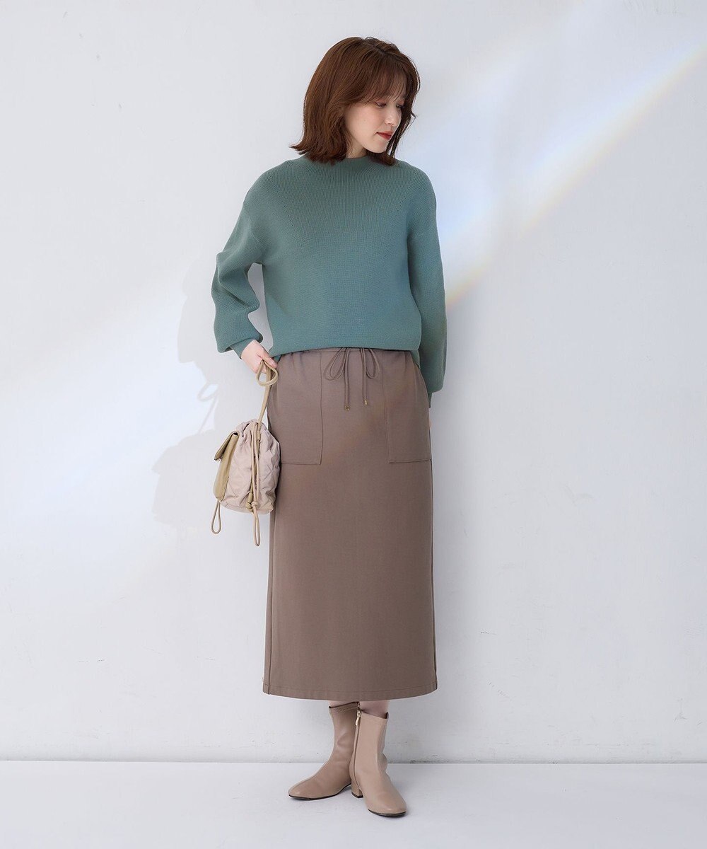 ANY 【WEB限定/洗濯機可能/ウエストゴム/ストレッチ/吸湿発熱】エニィーヒートスカート 