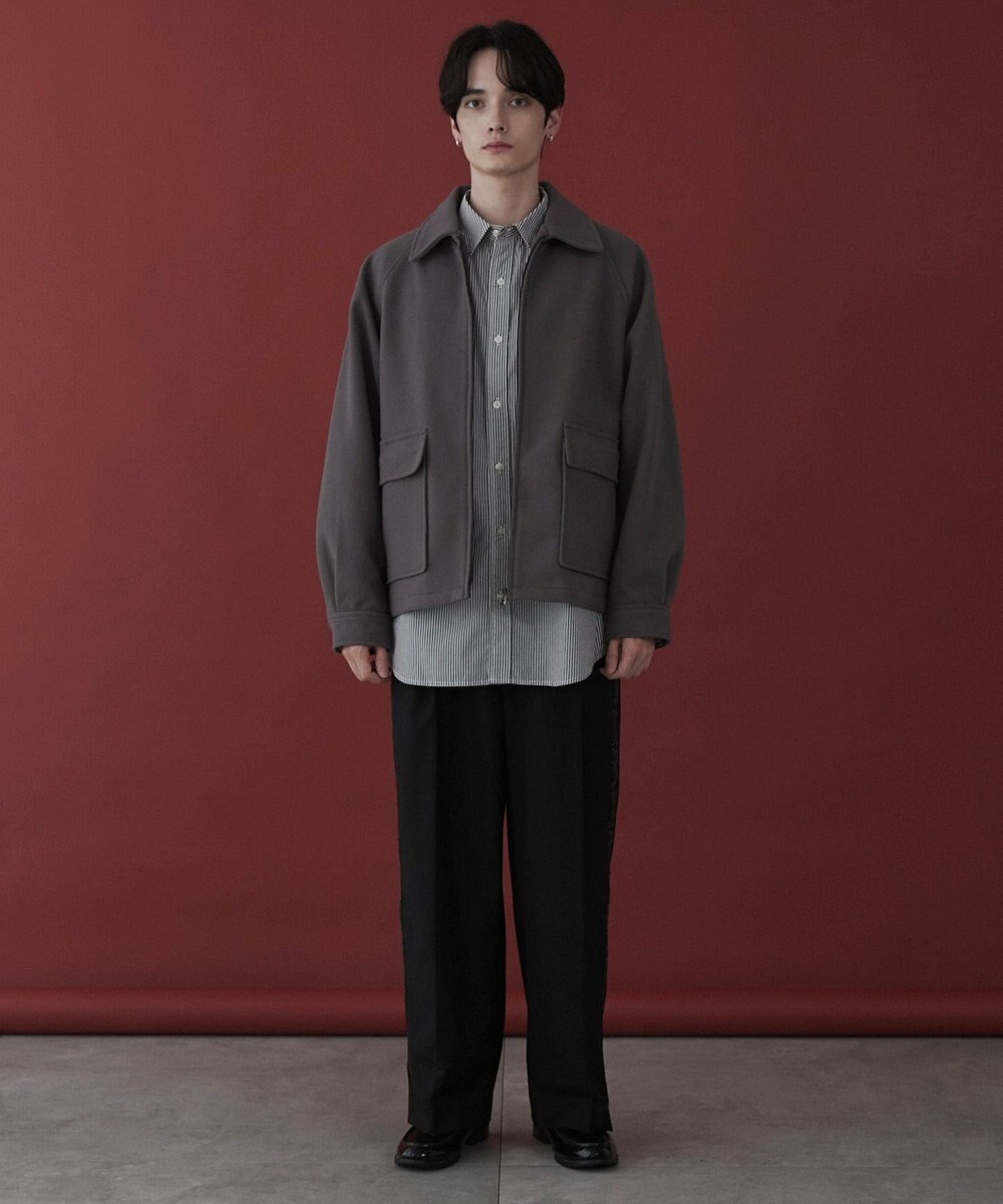 WEGO 【ユニセックス着用ITEM】メルトンショートZIPブルゾン 