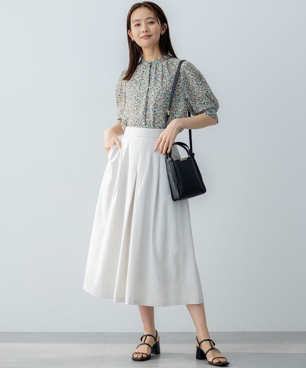 組曲 S ミニフラワープリント ブラウス 