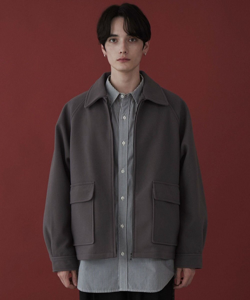 WEGO 【ユニセックス着用ITEM】メルトンショートZIPブルゾン 