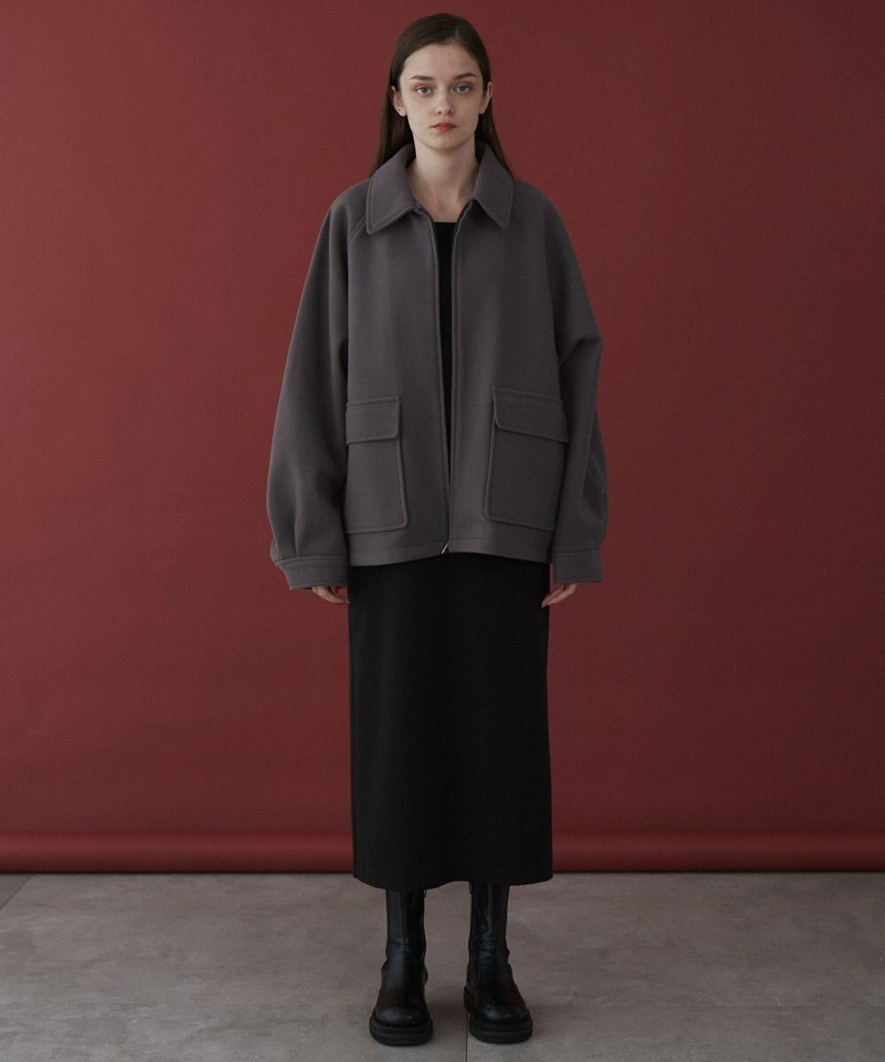 WEGO 【ユニセックス着用ITEM】メルトンショートZIPブルゾン 