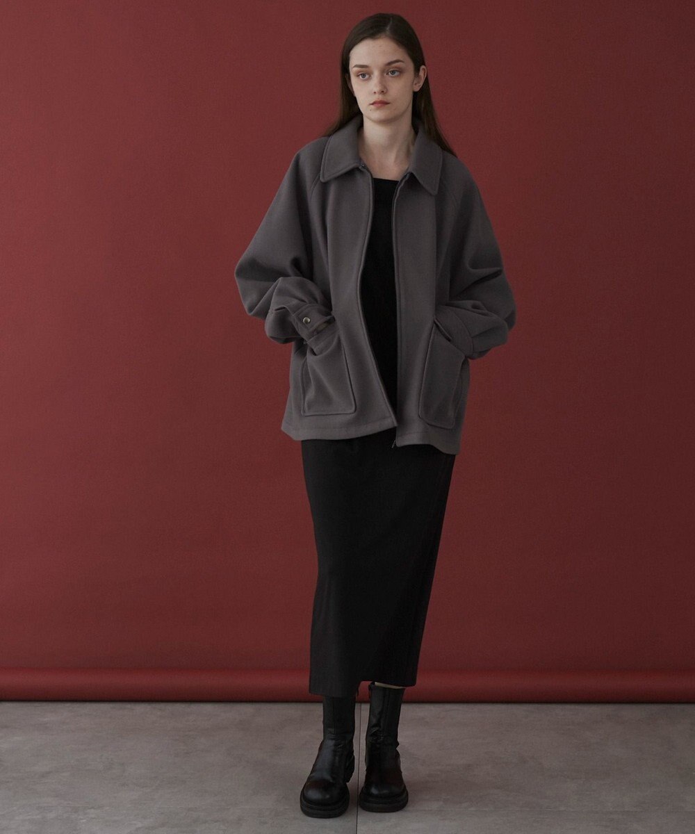 WEGO 【ユニセックス着用ITEM】メルトンショートZIPブルゾン 