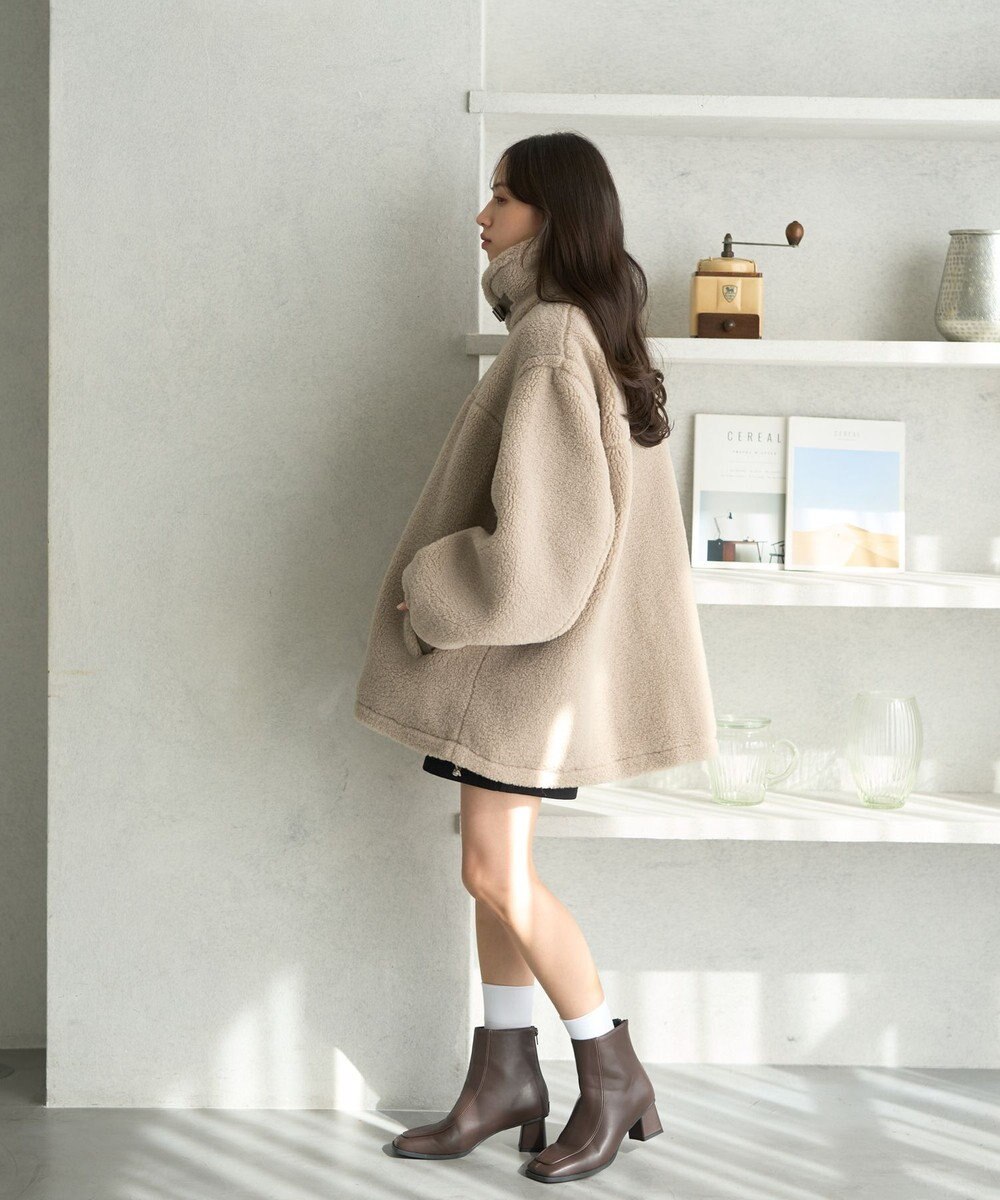 earth music&ecology ボアルーズブルゾン 