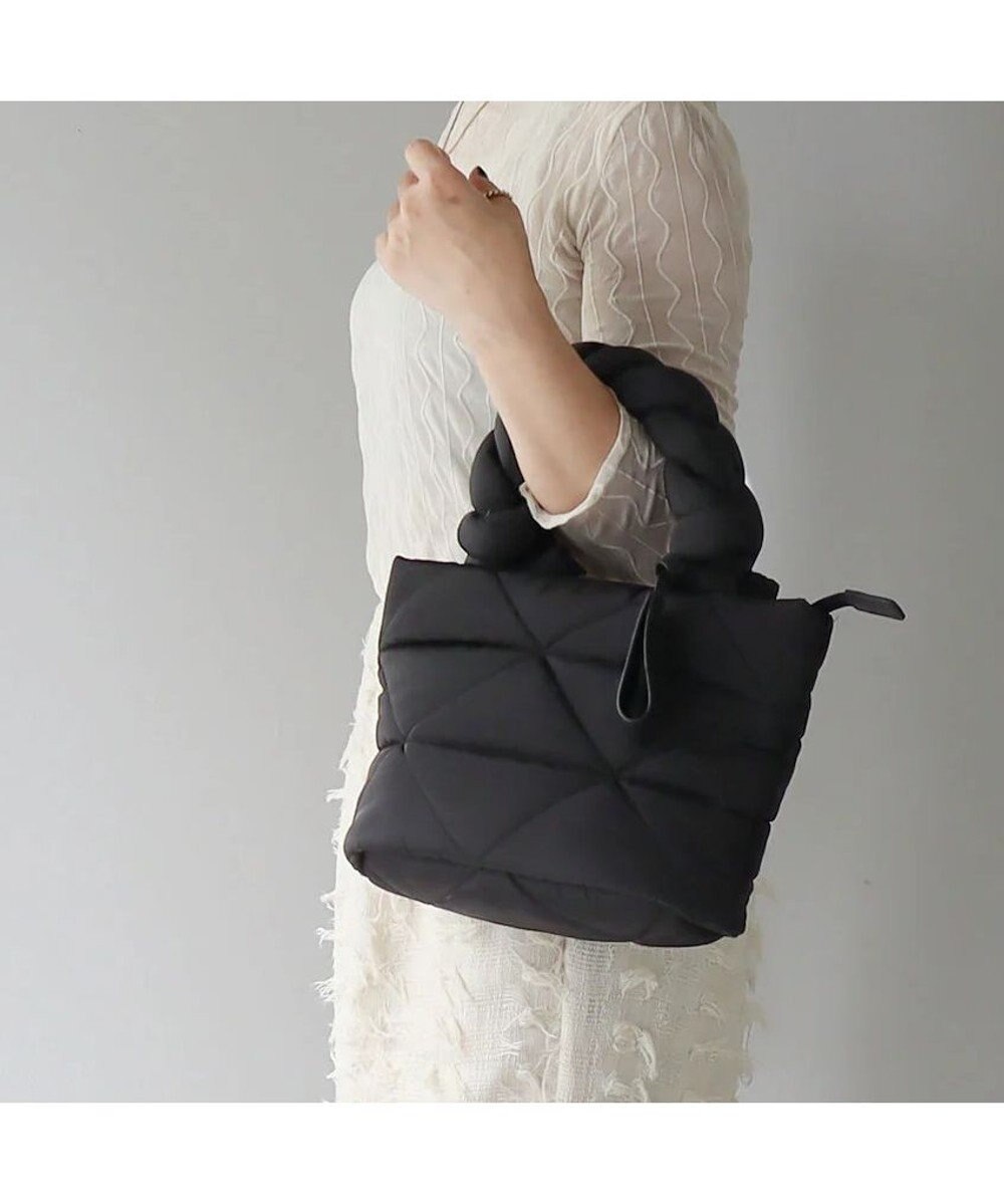 PELLE BORSA キルティング ミドルトートバッグ Puffy パフィ 5822 
