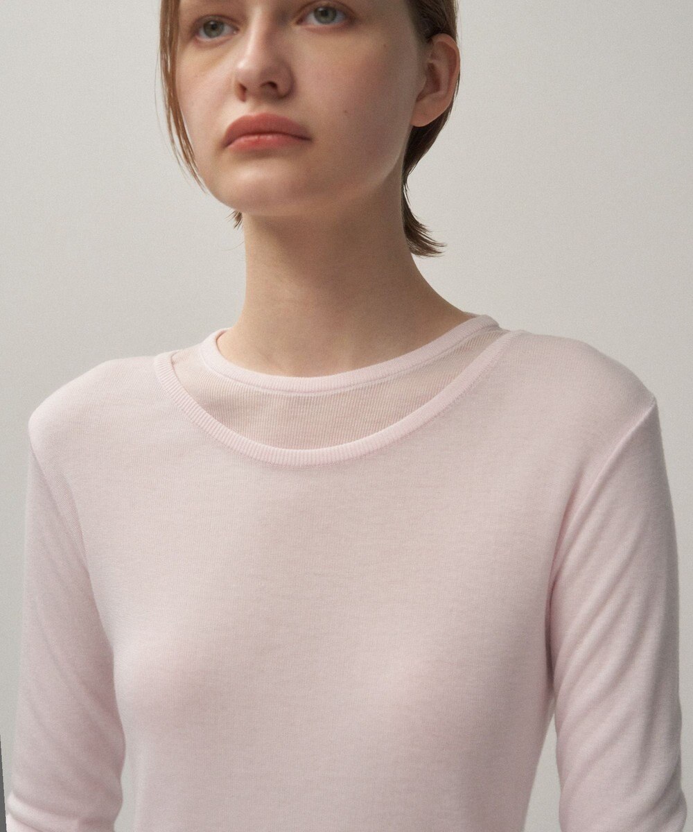 ATON TENCEL SILK CIRCULER RIB | クルー＆クルーレイヤード 