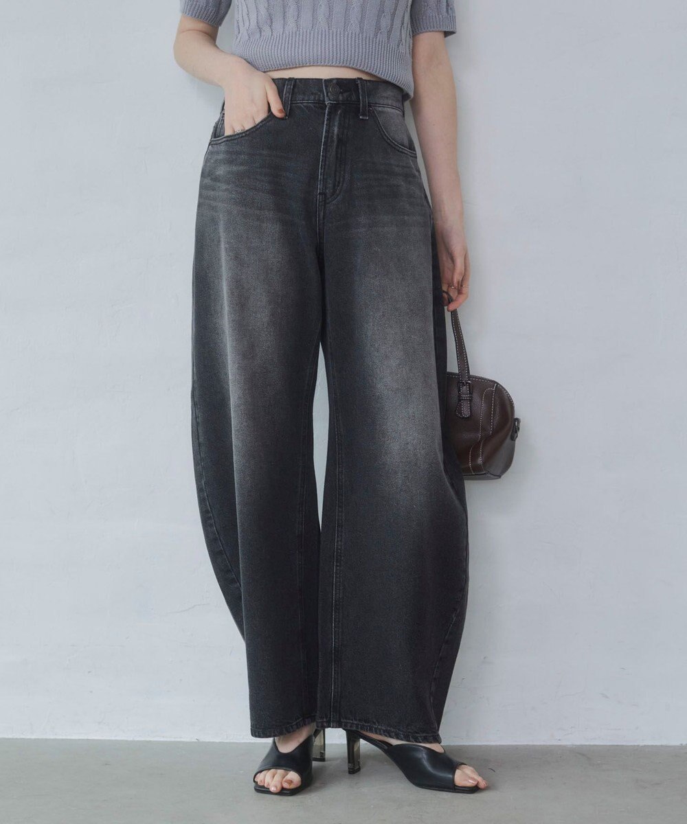 WEGO ワイドカーブデニムパンツ 