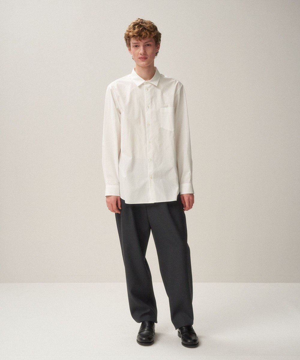 ATON BACK SATIN | テーパードパンツ - UNISEX 