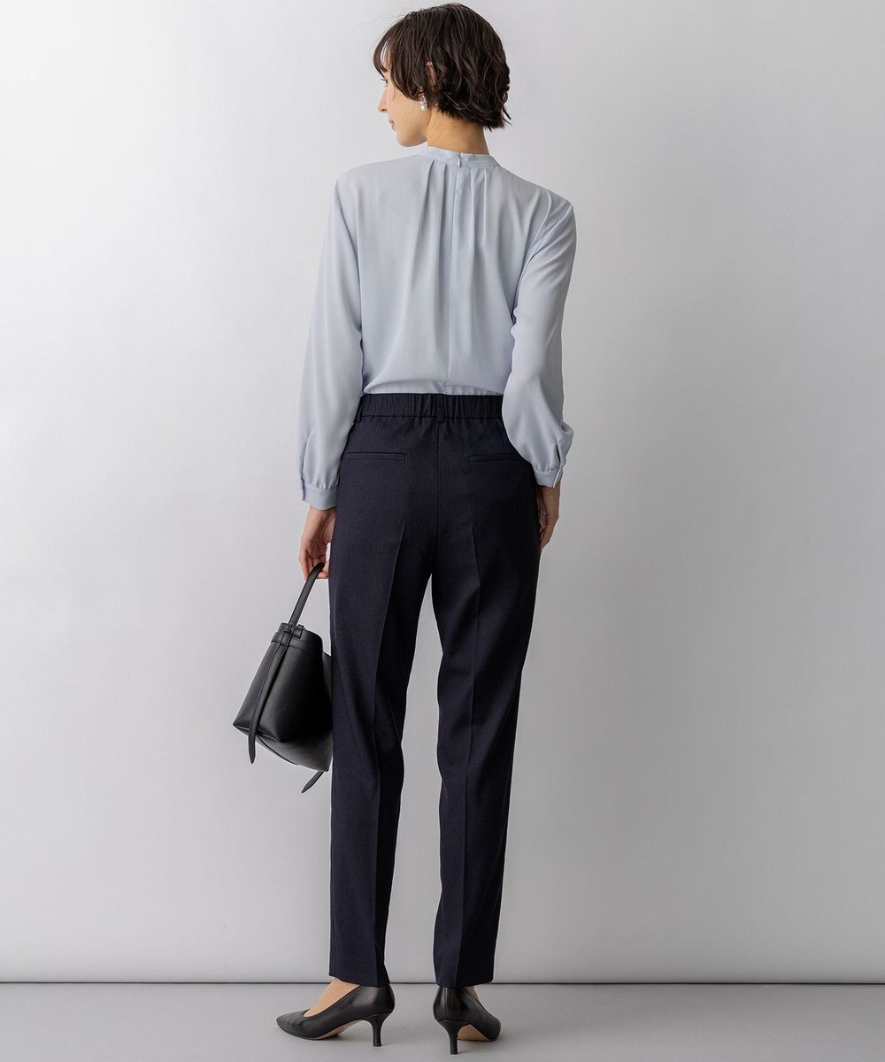 23区 【先行予約】バックサテンアムンゼン フロントタックブラウス 