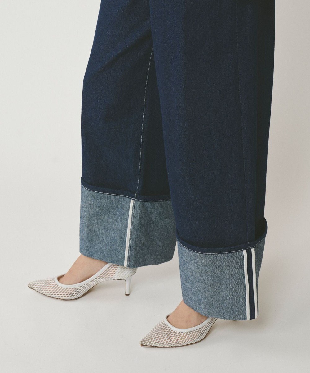 GRACE CONTINENTAL ロールアップワイドパンツ 