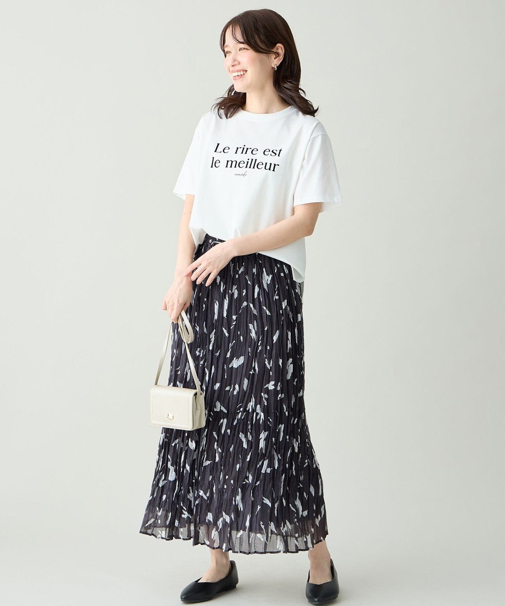 ANY アソートロゴラウンドヘムTシャツ 