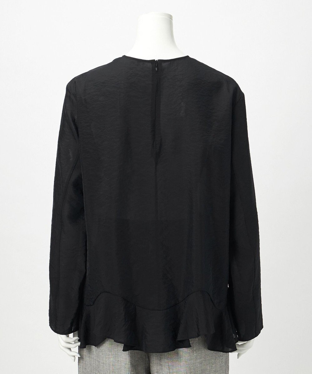 23区 【GOLD LABEL】オーガンジー ラッフルヘム ブラウス 