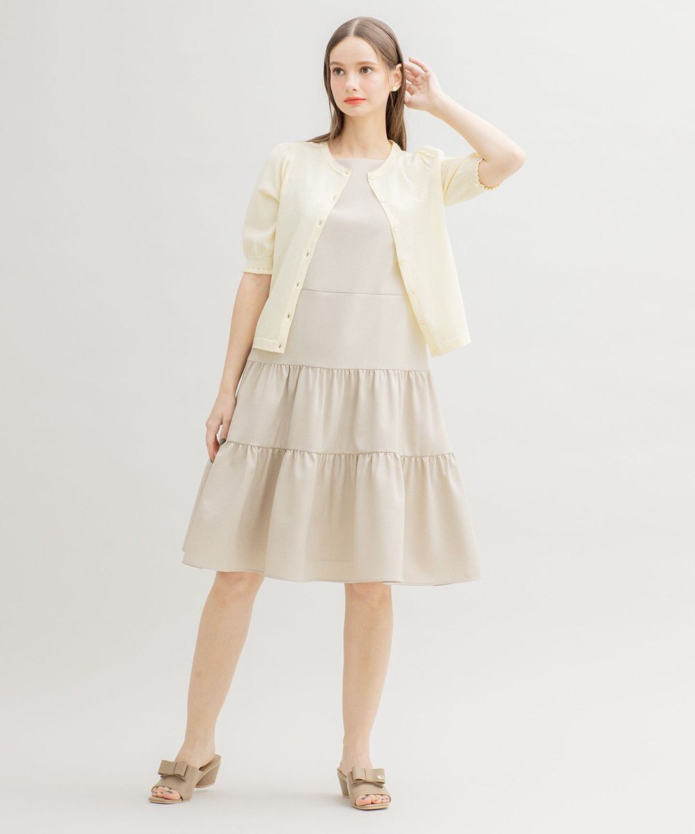 TOCCA 【洗える！】SWAN CREWNECK クルーネック カーディガン 