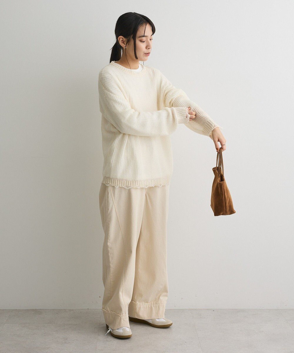 CRAFT STANDARD BOUTIQUE シアーモヘヤライクニットプルオーバー 