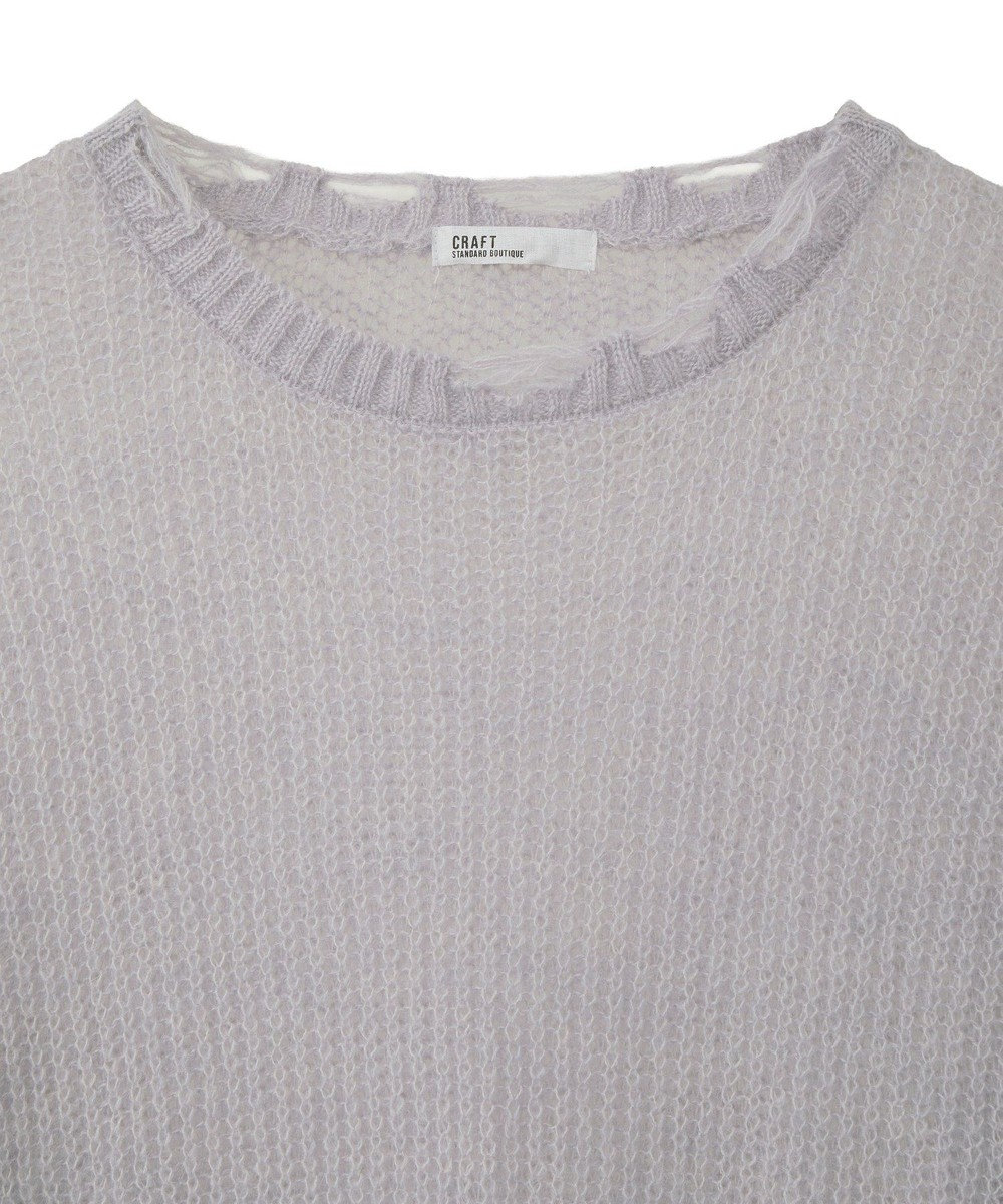 CRAFT STANDARD BOUTIQUE シアーモヘヤライクニットプルオーバー 