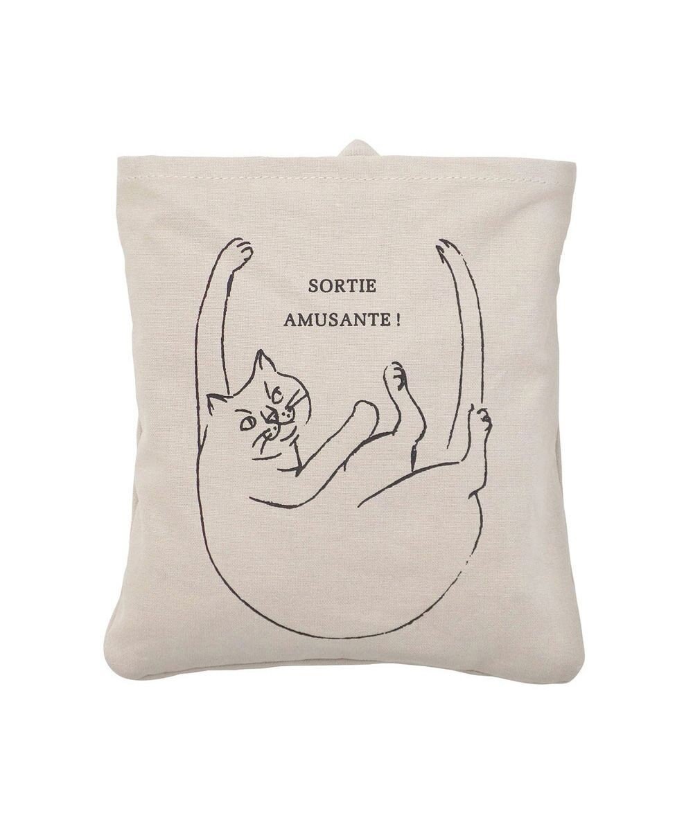 ROOTOTE 1188【折り畳み可能】EU.ラウンド.ブラサガリネコ-A 