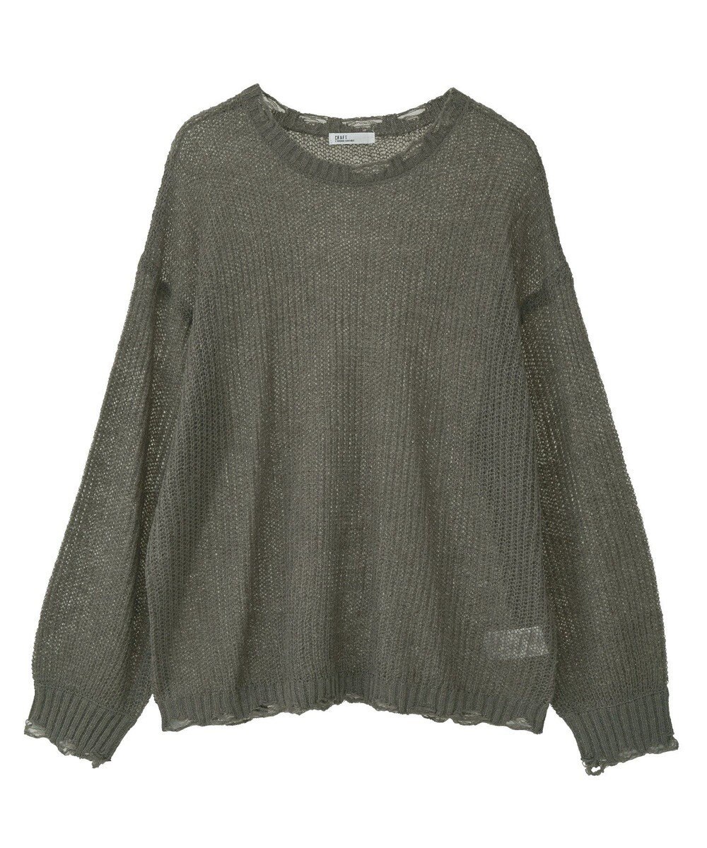CRAFT STANDARD BOUTIQUE シアーモヘヤライクニットプルオーバー 