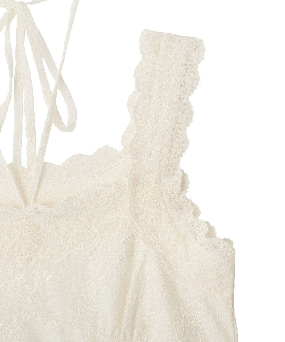 earth music&ecology 総レースホルターネックキャミソール 