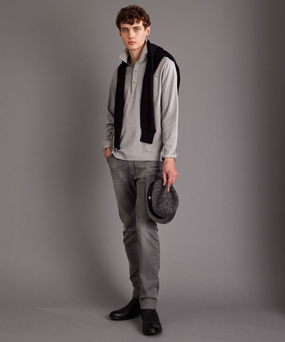 JOSEPH ABBOUD 【チクチクしない/イージーケア/3シーズン対応】 コンフォート Ｖネック セーター 