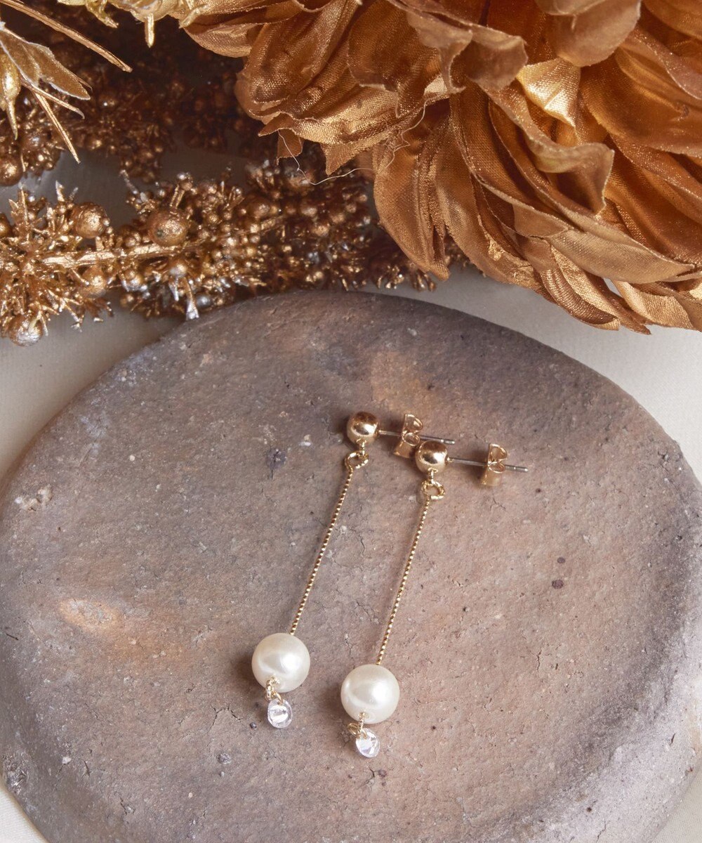 Tiaclasse パールロングピアス 