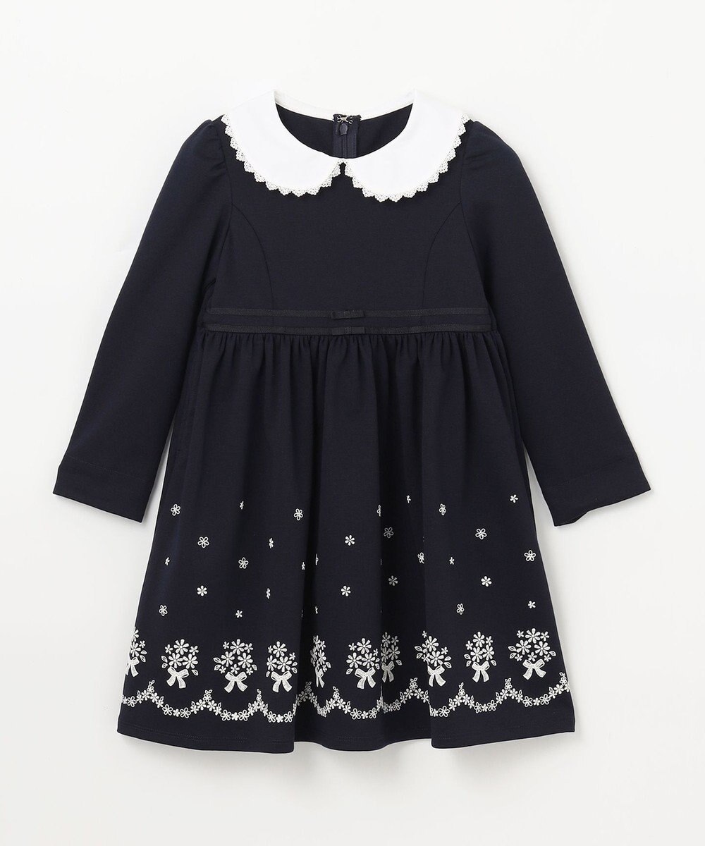 ANY KIDS 襟付き 長袖 ワンピース 