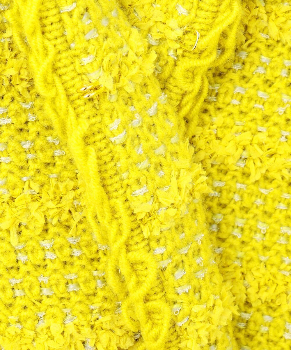 自由区 【カトリエムブーケ】Tweed melange フリンジジャケット 