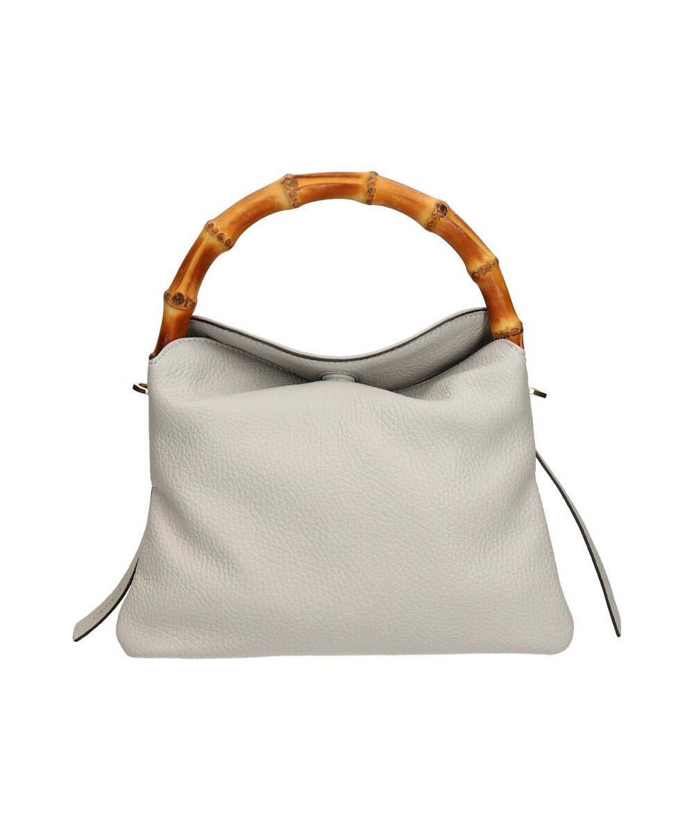 INTER-CHAUSSURES 【LORISTELLA】バンブーハンドルソフトレザーハンドバッグ 