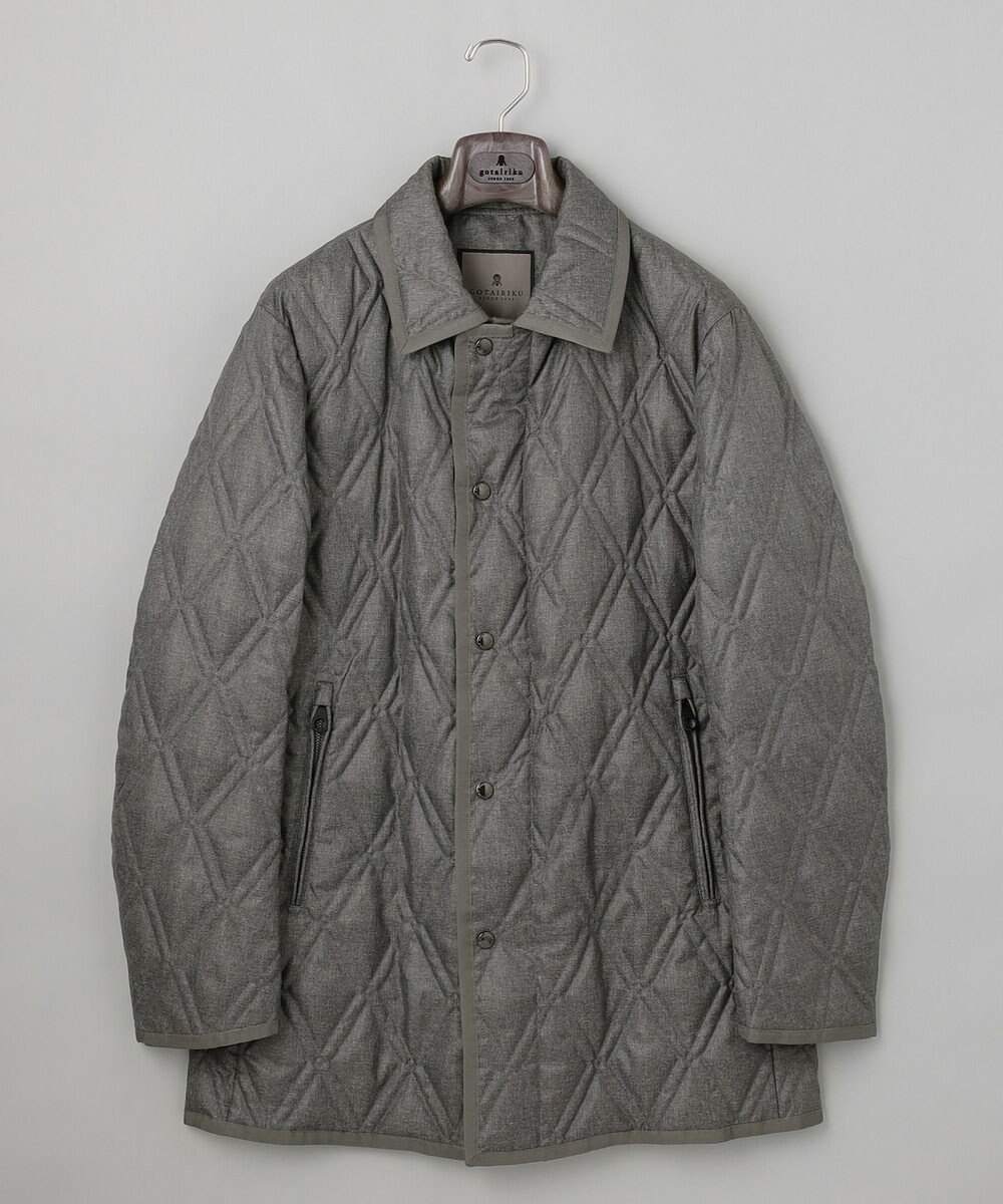 GOTAIRIKU 【仕事で着用可】ブライトシャンブレー キルティング ドレスダウン 