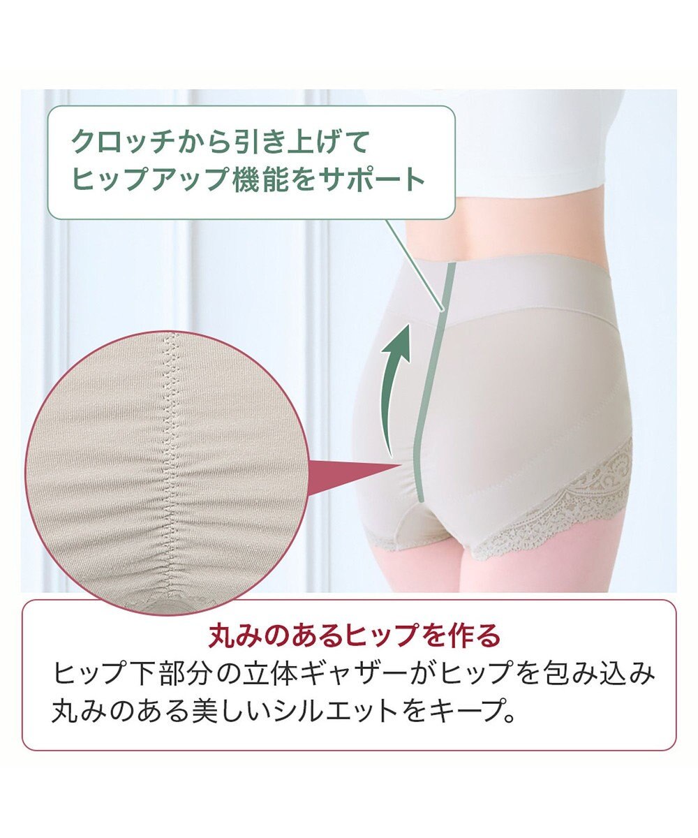 BRADELIS New York 【カヤビューティーラボ / ブラデリス】やわらか綿混ハイウエストショーツ24  補正 下着 