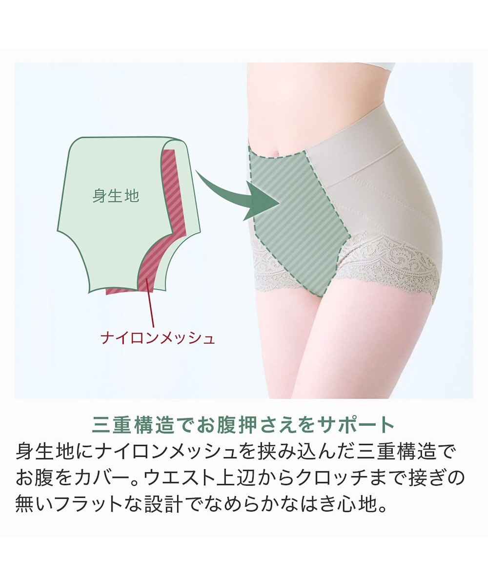 BRADELIS New York 【カヤビューティーラボ / ブラデリス】やわらか綿混ハイウエストショーツ24  補正 下着 