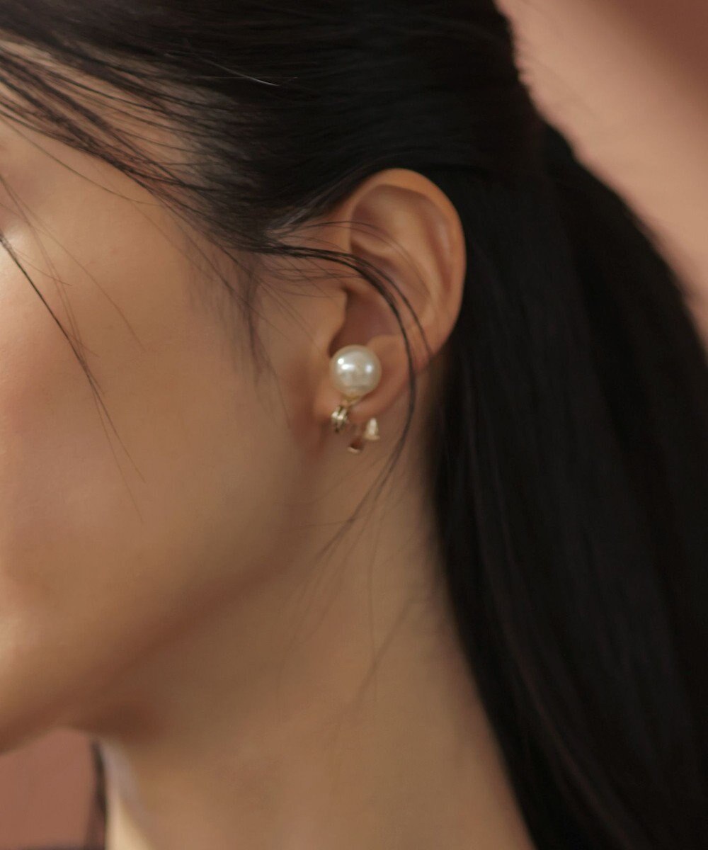 組曲 リボンパール2WAYイヤリング 