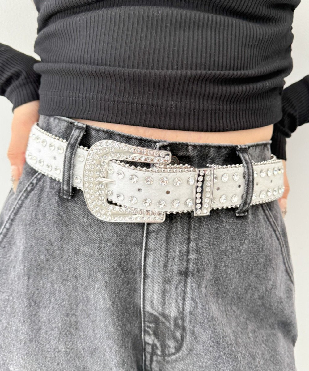 WEGO Lビジューラメシャギーベルト 