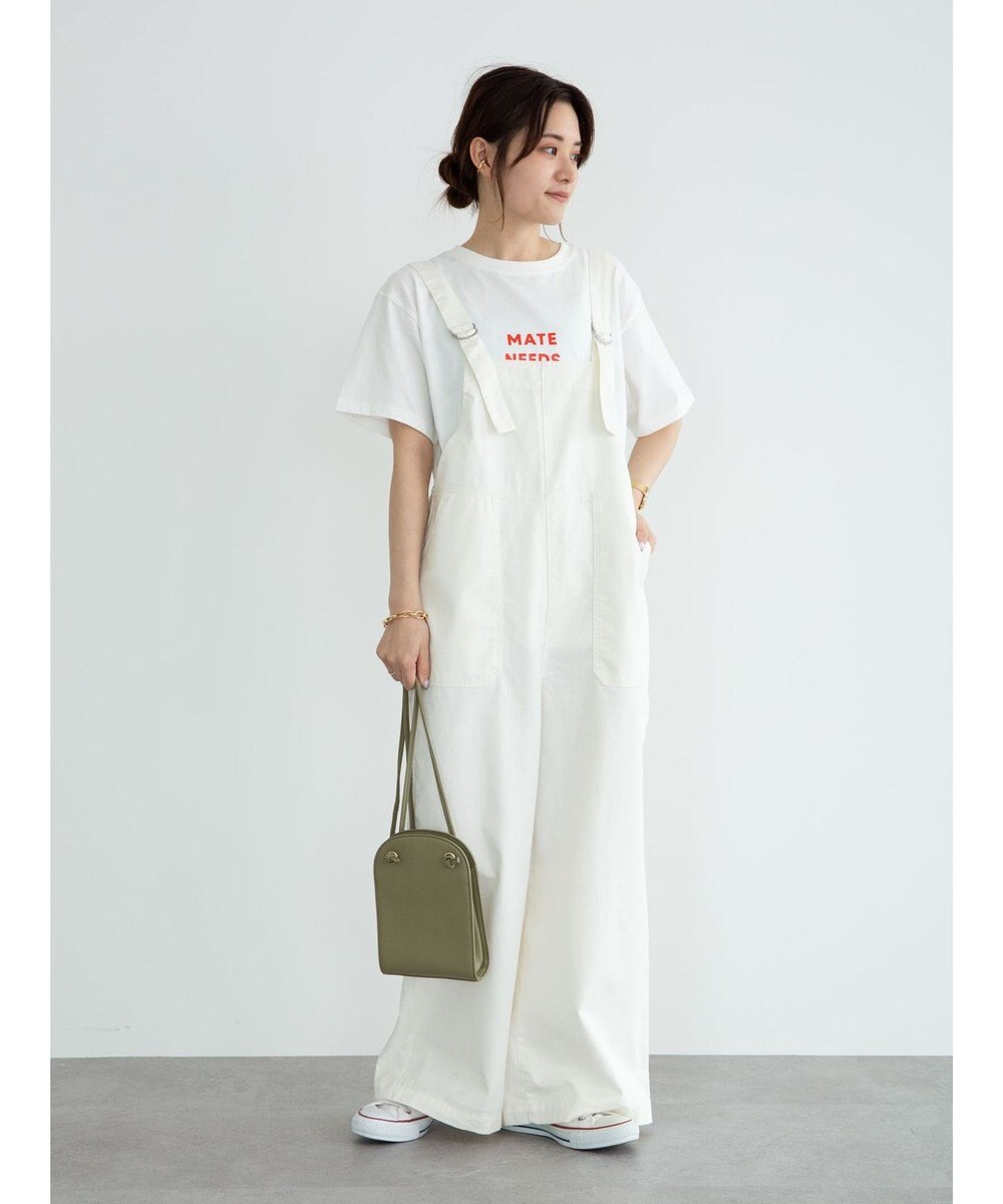 Green Parks ツイルサロペット Off White