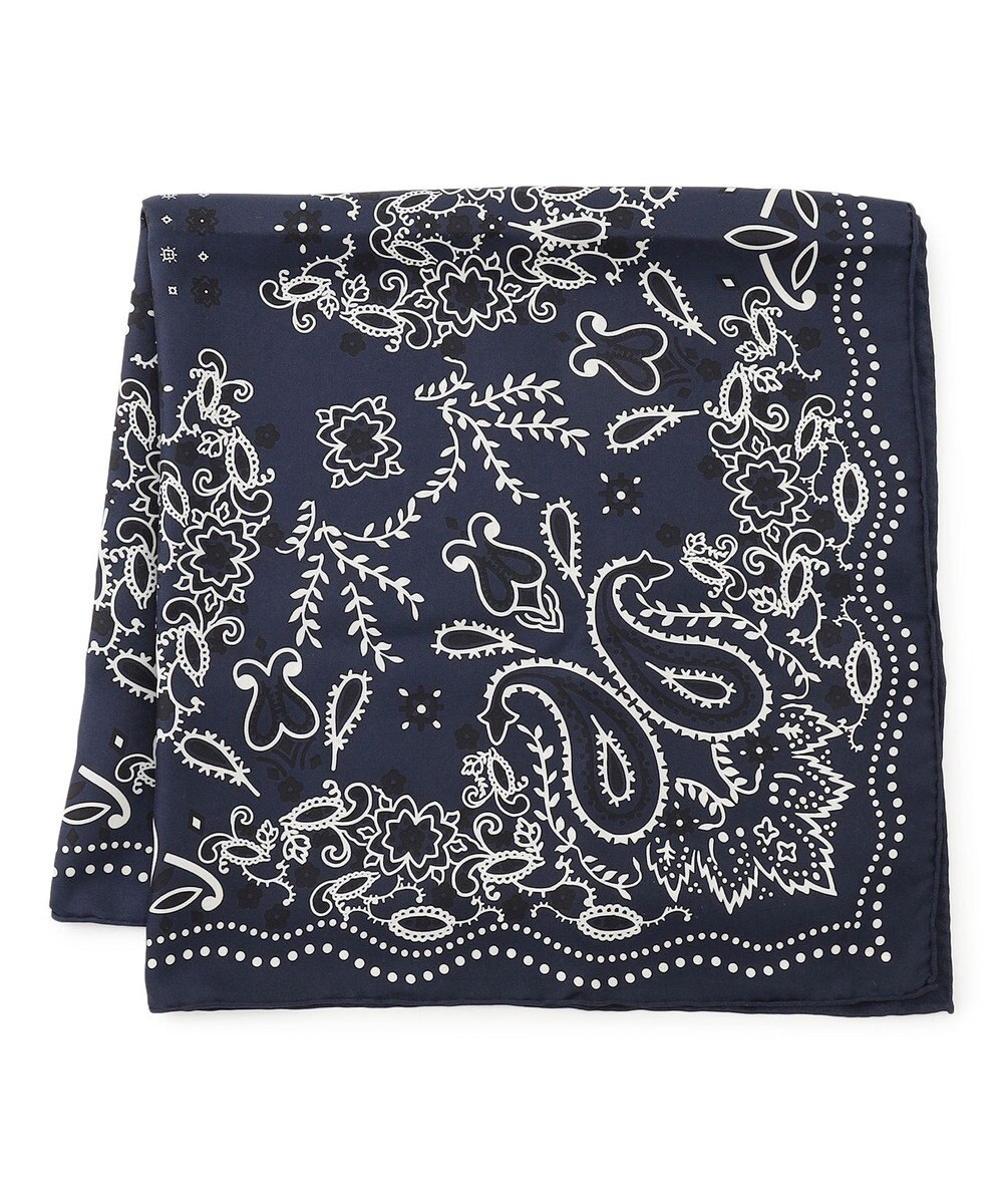 23区 【滝沢眞規子さん着用】manipuri ペイズリーモチーフ バンダナ シルク スカーフ 