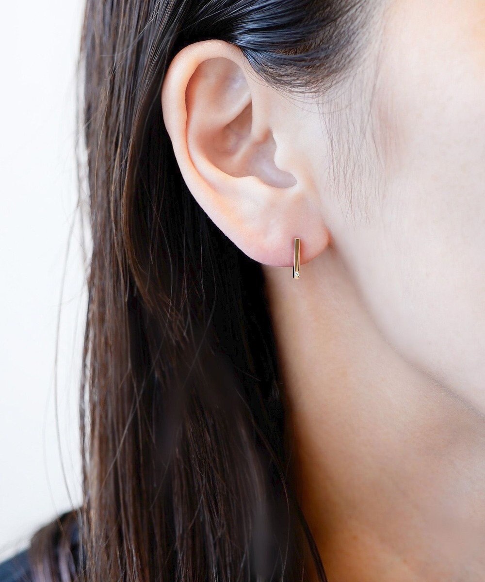 susui 【geometric】sen Dia ピアス S_両耳用 