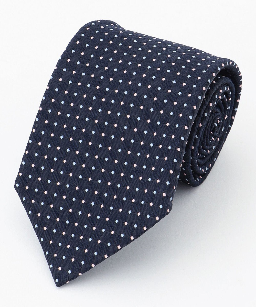 J.PRESS MEN ジオメトリック ドットネクタイ 