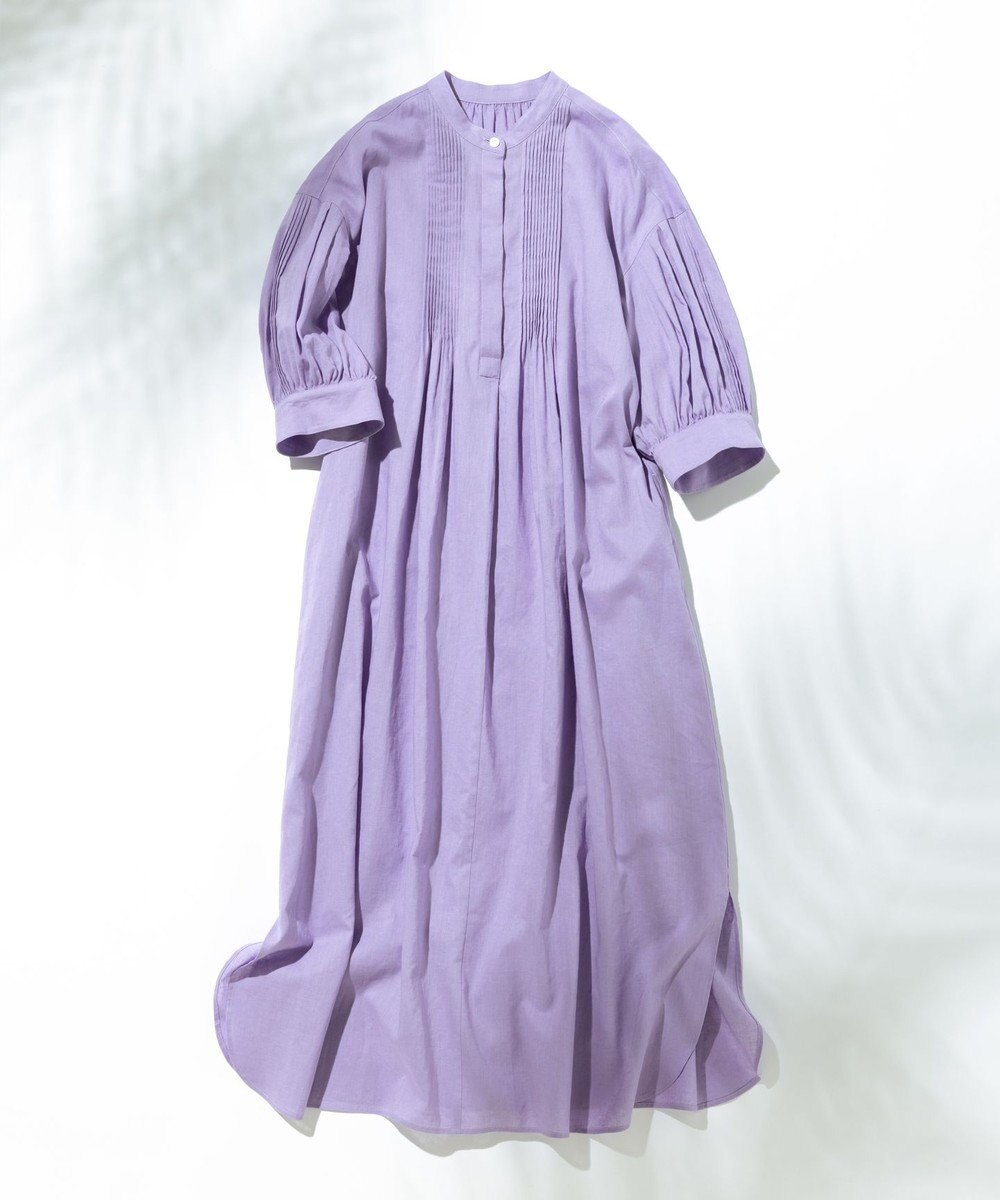 23区 S 【SLOW/洗える】リネンコットン シャツワンピース 